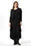 Long Sleeve Atlas Autumn and Winter Asymmetrical Cut Authentic Long Combed Cotton Viscose Dress Gray Gray - 6