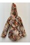 Girl's Raincoat Brown Floral 9260 - 7