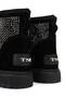 Women's Genuine Leather Black Suede/Stone Casual Boots - 5