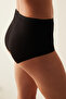 Easy Cotton High Waist Black Slip Panties - 2