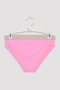 Light Pink Girl's Stripe Detailed One-Shoulder Bikini Set - 5