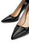 Women's Genuine Leather Black Patent Leather High Heels - 4