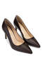 Women's Genuine Leather Brown Heeled Shoes - 2