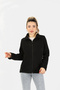 Fisherman Patterned Black Women's Sweatshirt - Zippered