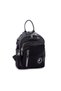 Women Convertible Backpack and Shoulder Bag Stylish Wide Zipper Bag (24X31X14 cm) Black Si