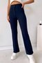 Palazzo Full Lycra High Waist Women's Trousers - Navy Blue