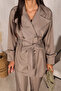 Mink Trench Pants Set 32-2237 - 5