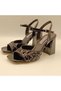 Cadis Black Heeled Sandals - 2
