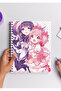 دفتر ملاحظات Madoka Magica Anime Spiral مقاس A5 (50 ورقة)
