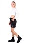 Black binding detail Pocketed mini skirt 9157m - 6
