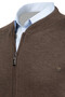 Men's Knitwear Mink Vest with Zippered Pockets Steel Knitwear Classic Fit - 4241J - 4