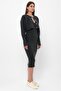 Lefon Women's Long Sleeve Crop Knit Cardigan Dress Set Anthracite - 4