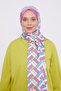 Fuchsia Cube Pattern Angel Shawl - 2