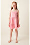 Pink Girl's Muslin Fabric Tiny Dress