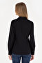 Women's Black Long Sleeve Basic Shirt 50283989 -Vr046 - 5