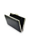 Evening Dress Bag with Chain Strap – Wrinkled Leather, Metallic, Graduation |   Black - 5