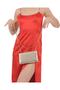 Rose Gold Color Spreading Satin Evening Bag Evening Bag - 5