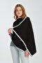 Piping Shoulder Shawl, Stylish and Comfortable Shoulder Shawl Suitable for Reversible Use, Knitwear Shoulder Shawl, Women's Shoulder Shawl. - 2