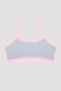 Girl's Pink Striped 2-Piece Bustier - 2