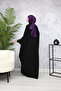 فستان حجاب طويل بأزرار وياقة نسائية - 7