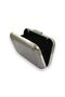 Chain Strap Evening Bag – Wrinkled Leather, Metallic, Graduation |   Anthracite Grey/Platinum - 5