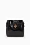 Black Bean Three Compartment Shoulder Bag