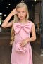 Girl's Bow Detailed Rope Strap Powder Shorts Set - 2