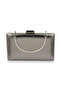 Wedding/Engagement Evening Dress Bag – Metallic, Wrinkled Leather, Evening |   Platinum Anthracite Grey - 3