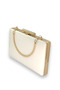 Ecru Crinkled Patent Leather Evening Dress Bag Evening Bag Wedding Engagement Henna Bag - 4