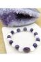Certified Natural Stone Bracelet - Amethyst-selenite - 3