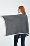 Piping Shoulder Shawl, Stylish and Comfortable Shoulder Shawl Suitable for Reversible Use, Knitwear Shoulder Shawl, Women's Shoulder Shawl. - 7