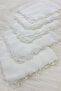 White Crystal Glass Beaded Bride Groom Handkerchief, 5 Pieces, Wedding Henna Circumcision Engagement Halay Bridesmaid Gift - 4