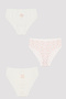 Girl's Bloom Dance Organic 3-Piece Slip Panties