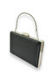 Metallic Black Color Chain Strap Evening Bag - 2