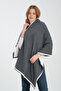 Piping Shoulder Shawl, Stylish and Comfortable Shoulder Shawl Suitable for Reversible Use, Knitwear Shoulder Shawl, Women's Shoulder Shawl. - 5