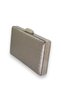 Platinum Matte Leather Crystal Patterned Metal Strappy Clutch Evening Dress Bag Henna Graduation Prom Stylish 2026 Fashion - 2