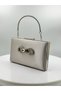 Mink Color Satin Silver Case Silver Stone Evening Dress Bag Evening Bag Portfolio - 2