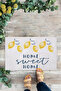 Lemon Pattern, Home Sweet Home, Door Mat