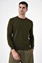 Men's Crew Neck Knitwear Sweater Khaki 20w150