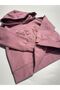 Girl's Sweatshirt New York Embroidered Hooded Dried Rose - 2