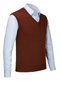 Men's V-Neck Knitwear Tile Sweater Colorful Winter Steel Knit Classic Fit - 2