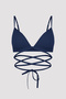 حمالة صدر Bu4u Flex Strappy غير لاسلكية باللون الأزرق الداكن - 6