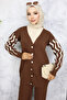 4064 Knitwear Set with Patterned Sleeves Brown - 2