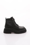 Women's black nappa genuine leather boots 315422453