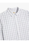 قميص قطني بأكمام طويلة وياقة كلاسيكية بأزرار - 3