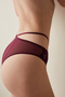 Burgundy Delight Slip Panties - 4