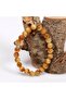 Yellow Tiger Eye Stone Bracelet - 8 mm