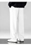 White Men's Straight Leg Comfortable Wear Tracksuit Bottom 004 - 2