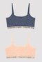 Multicolored Girl's Patterned Seamless Bustier