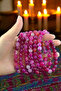 Pink Agate Bracelet Agate Stone Bracelet Flexible String Fits Any Wrist Natural Stone Bracelet